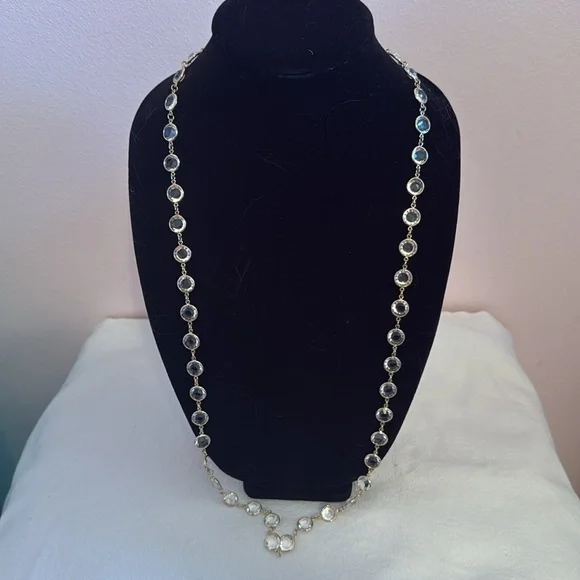 Chicos Single Strand Gold And Beaded Necklace - Picture 2 of 3